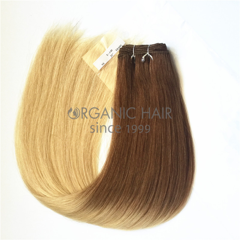 24 inch Ombre color brazilian hair weave 